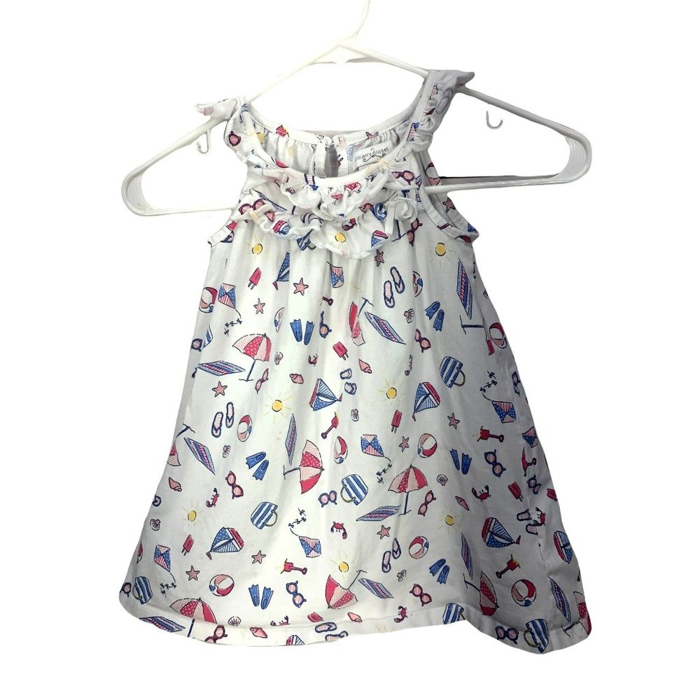 Jillians Closet Beach Themed Sundress size 3T sleeveless‎ Dress